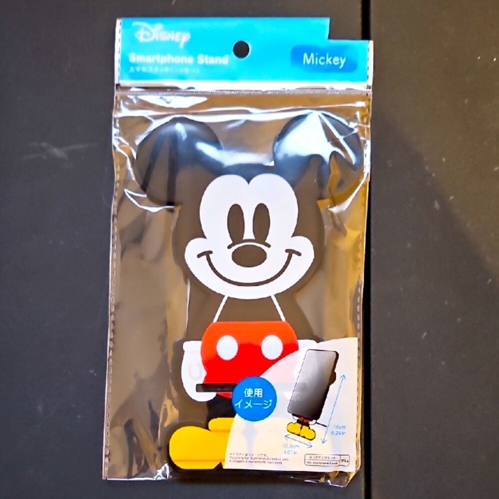 Disney Mickey Mouse Smartphone Stand - Black and Red - NEW in Sealed Packaging